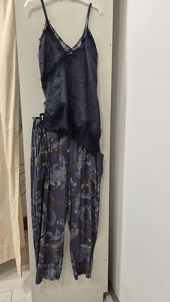 Şal desenli vıskon pantalon st 36/48 beden uyumlıu STANDART-AÇIK KAHVE