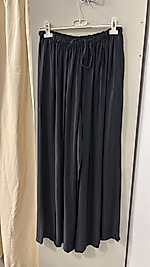 Palazzo kesim  ıpek saten pantalon STANDART-siyah