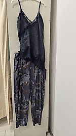Şal desenli vıskon pantalon st 36/48 beden uyumlıu