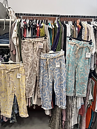 Desenli keten pantalon