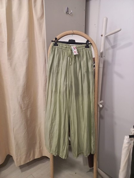 İPEK PANTALON MİNT YEŞİLİ