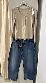 Kasmir bluz dantelli STANDART-Bej