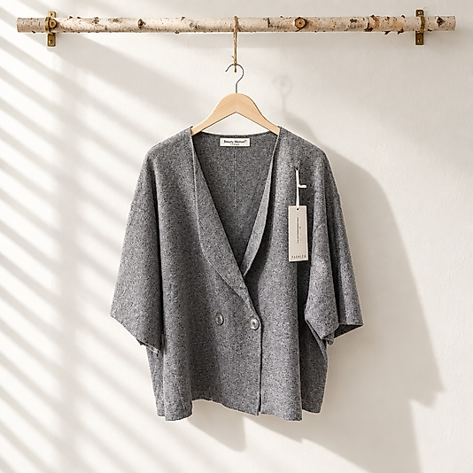 KISA KOLLU YÜN BLAZER CEKET