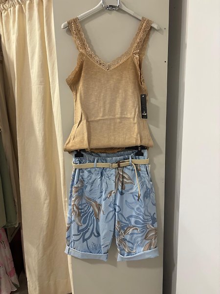 Sihirli şort 36/48 beden uyumlu indigo mavi