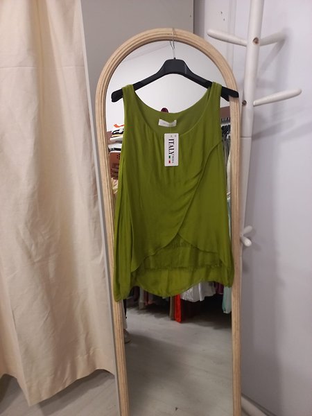 İpek bluz Fıstık yeşili