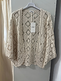 örme Geometrık desenli bolero hırka