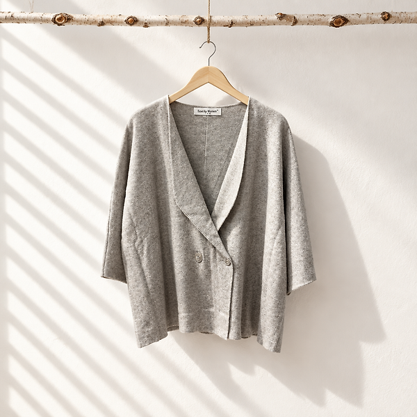 KISA KOLLU YÜN BLAZER CEKET STANDART-Bej