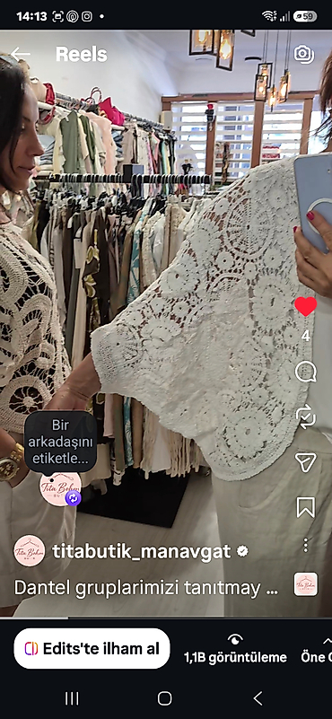 Örme dantel hırka mandala desen