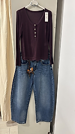 Kasmir bluz dantelli STANDART-BORDO