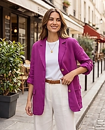 Keten blazer ceket