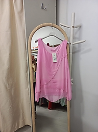 İpek bluz pembe