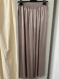 İPEK SATEN PANTALON 46 BEDENE KADAR UYGUN ACIK VİZON